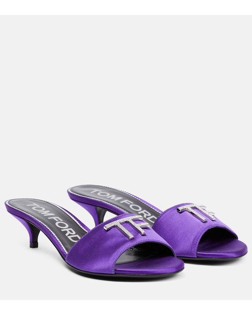Tom Ford Embellished satin sandals