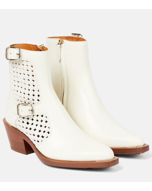 Chloé Nellie leather ankle boots