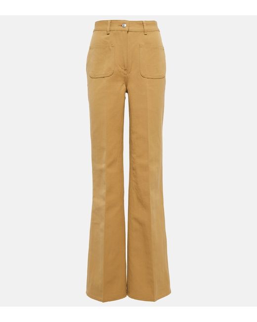 Loro Piana Danbeth wide-leg cotton and linen pants