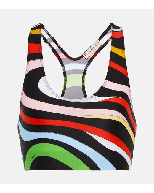Pucci Printed cropped tank top