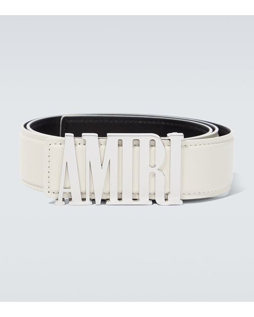 Amiri Logo leather belt