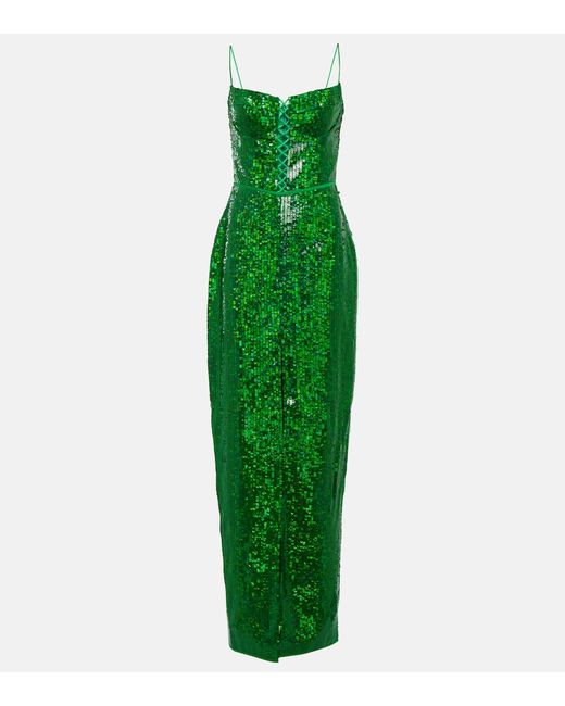 Rasario Sequin-embellished gown