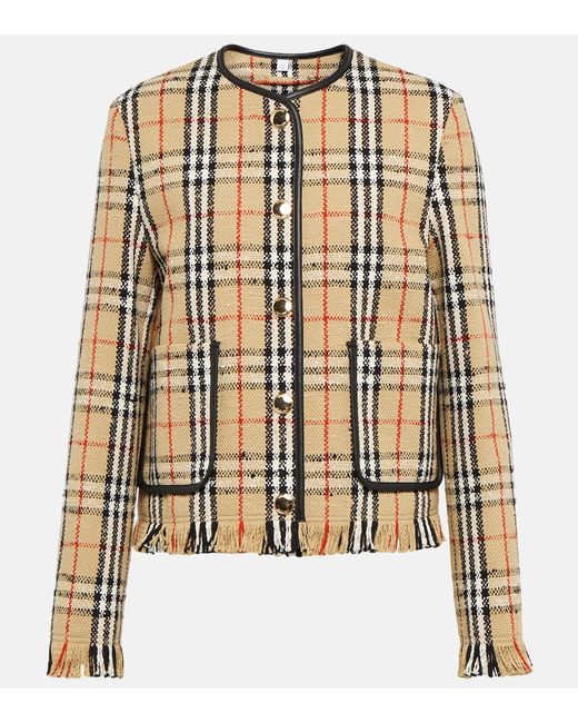 Burberry Cotton and wool-blend jacket