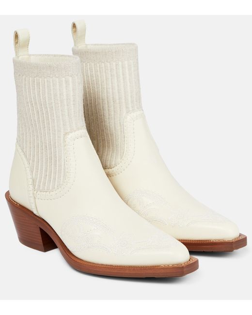 Chloé Nellie leather ankle boots