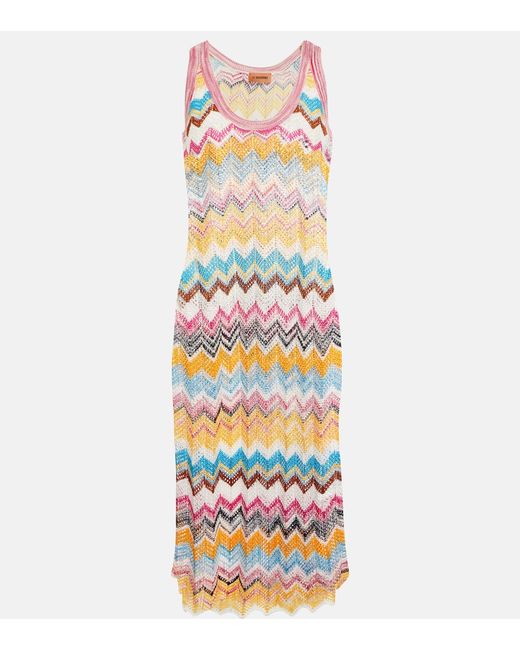 Missoni Mare Zig-zag knit beach dress
