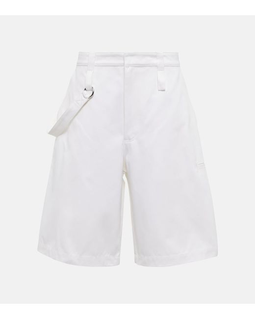 Bottega Veneta High-rise cotton Bermuda shorts