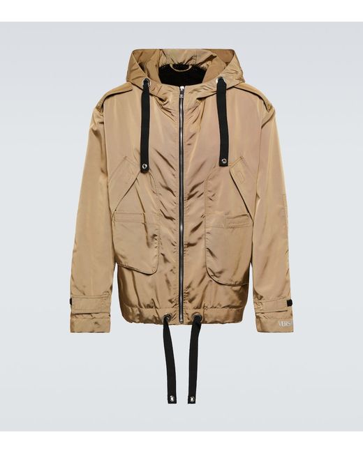Versace Hooded nylon jacket