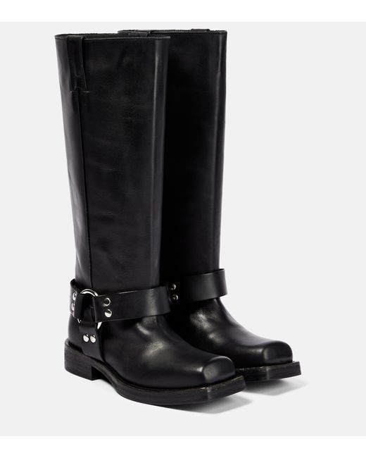 Acne Studios Leather knee-high boots