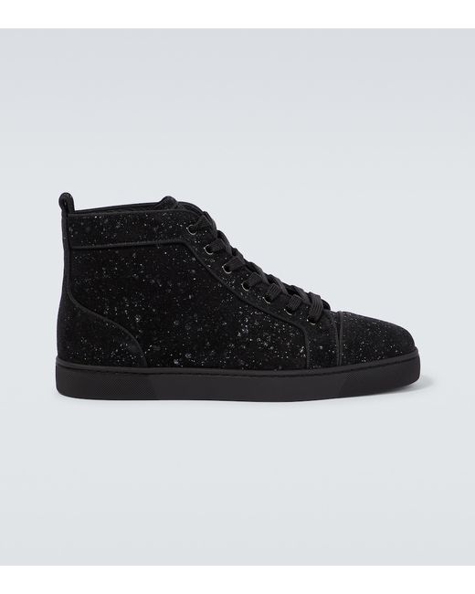 Christian Louboutin Louis suede embellished sneakers