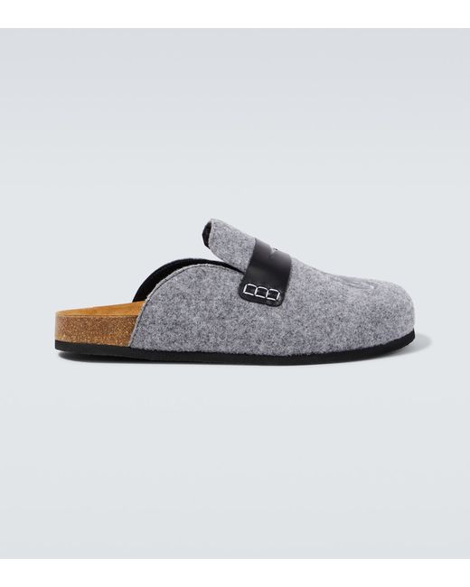 J.W.Anderson Leather-trimmed slippers