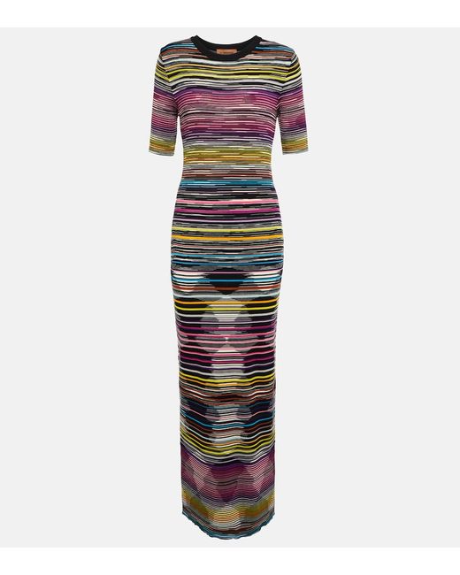 Missoni Striped wool-blend maxi dress