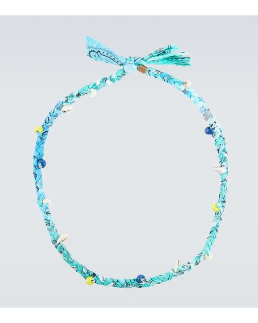 Alanui Bandana necklace with beads and shells