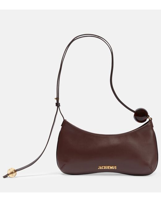 Jacquemus Le Bisou Perle leather shoulder bag