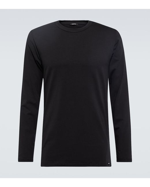 Tom Ford Long-sleeve cotton-blend T-shirt