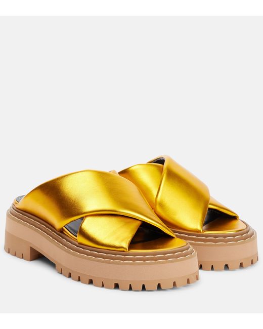 Proenza Schouler Metallic leather sandals