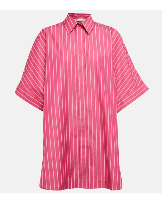 Max Mara Leisure Anemone striped cotton poplin shirt