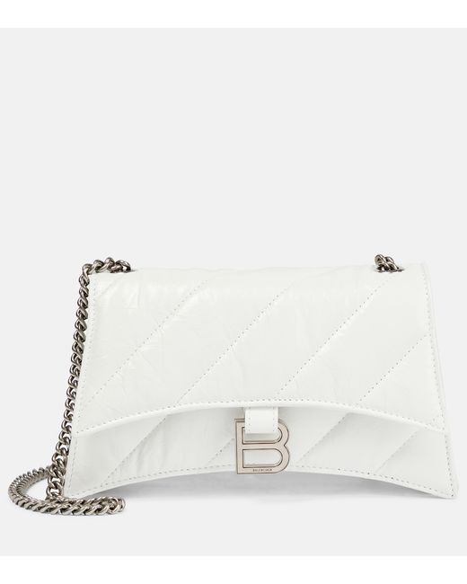 Balenciaga Crush Mini quilted leather wallet on chain