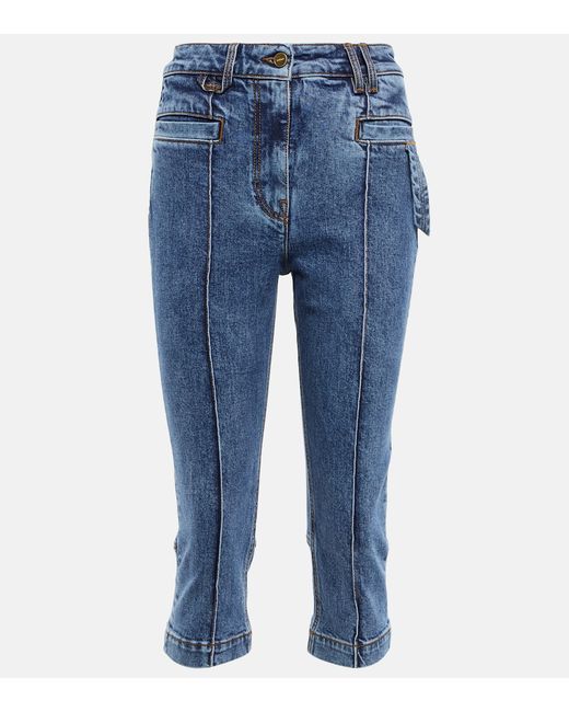 Jacquemus Le De Nimes high-rise cropped jeans