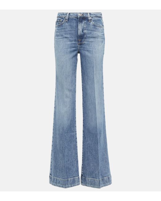 7 For All Mankind Mid-rise straight jeans
