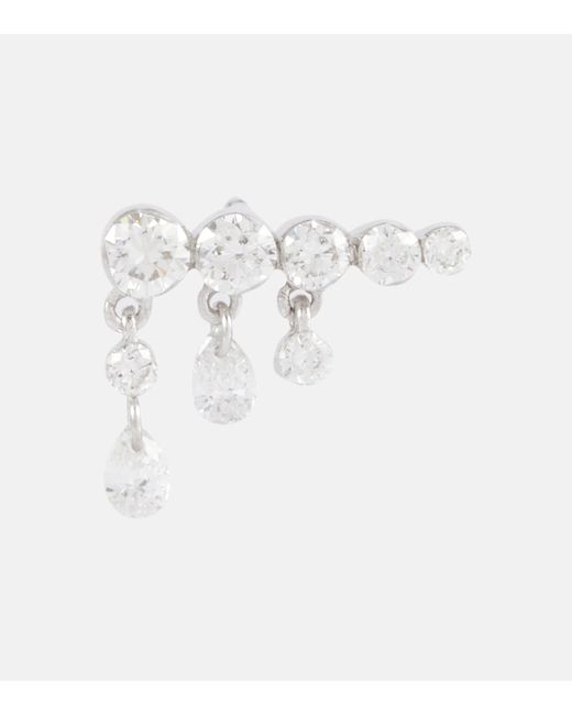 Maria Tash 18kt single earring with diamonds