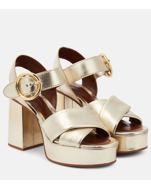 See by Chloé Lyna leather platform sandals