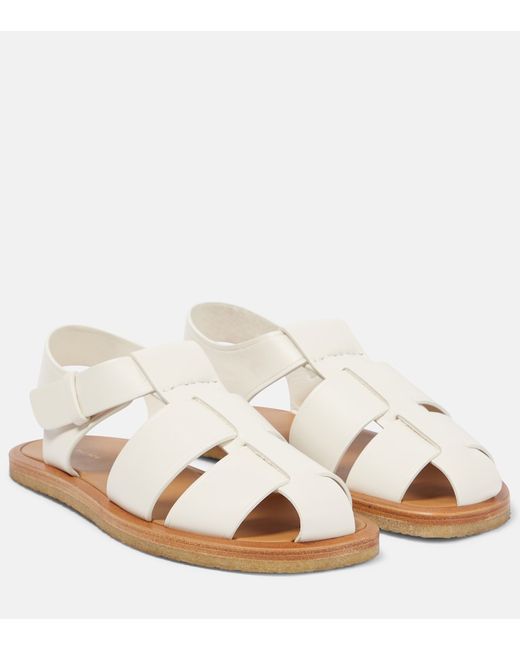 The Row Fisherman leather sandals