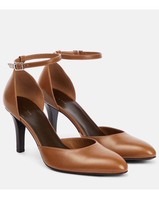 The Row Demi leather pumps