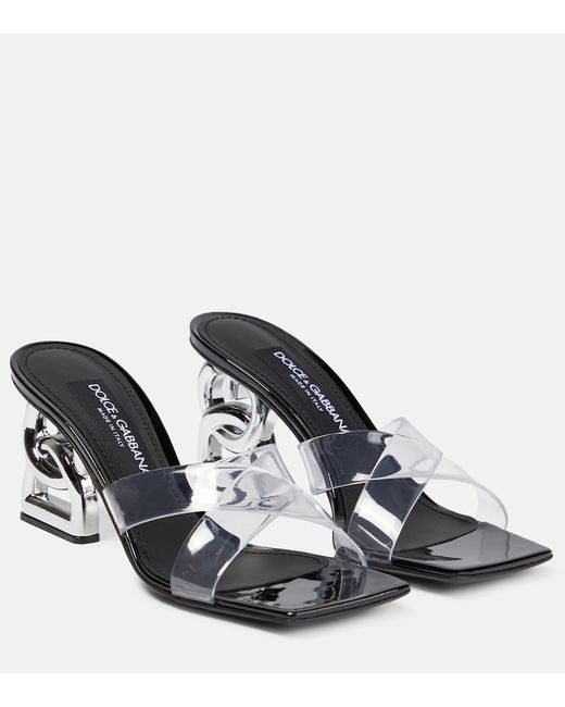 Dolce & Gabbana Ruched Kiera leather sandals
