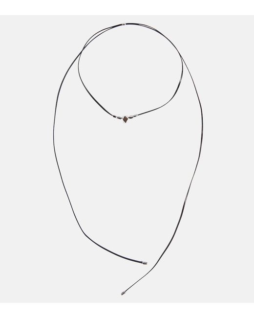 Isabel Marant Embellished leather necklace