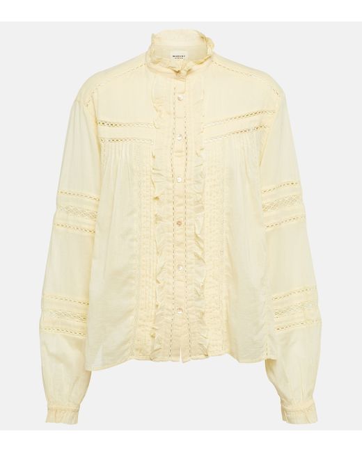 Marant Etoile Metina ruffled cotton blouse