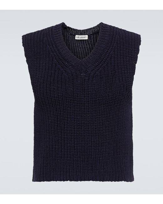 Our Legacy Intact ribbed-knit cotton sweater vest