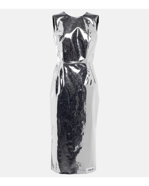 Dolce & Gabbana x Kim metallic midi dress
