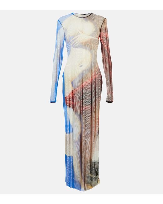 Balmain Printed maxi dress