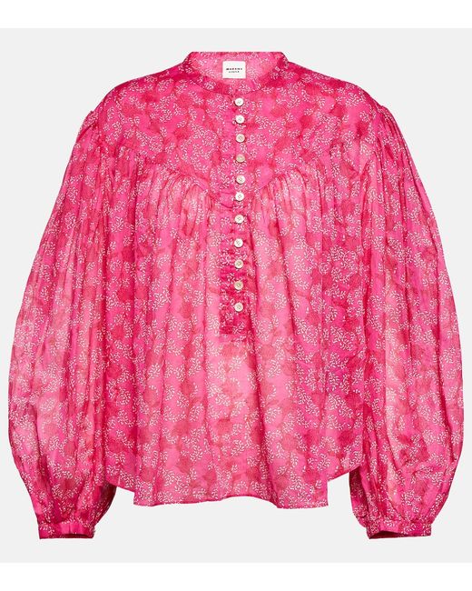 Marant Etoile Salika printed cotton blouse