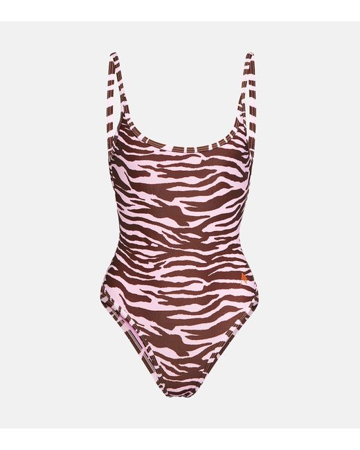 Attico Zebra-printed swimsuit