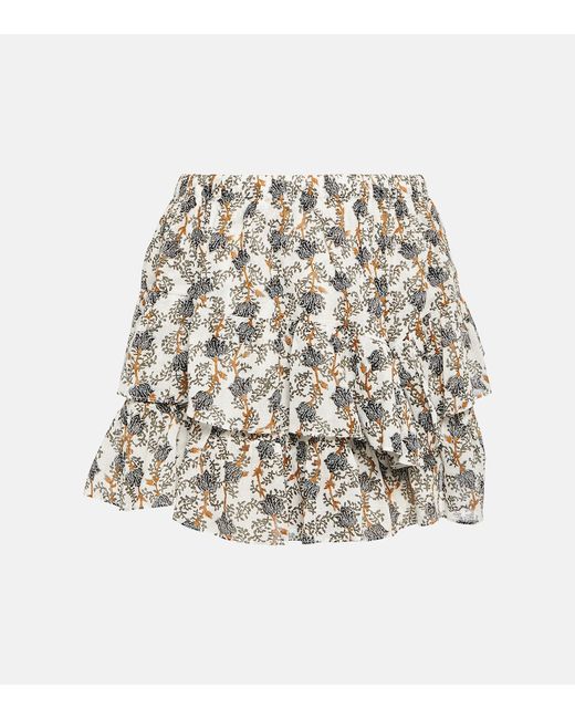 Marant Etoile Jocadia ruffled cotton shorts