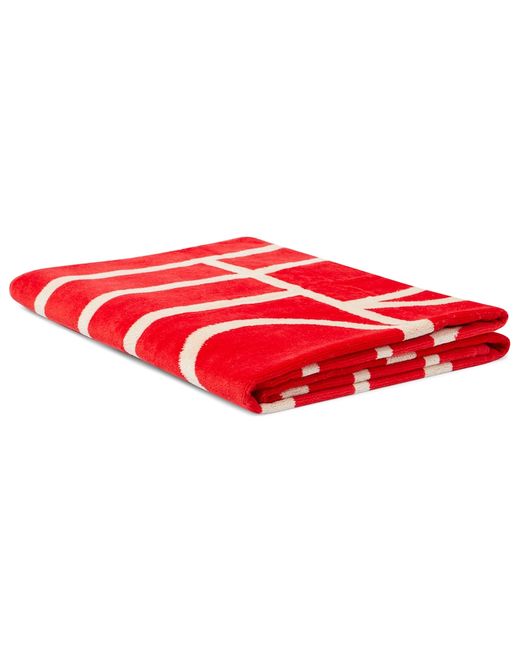 Totême Monogram cotton jacquard beach towel