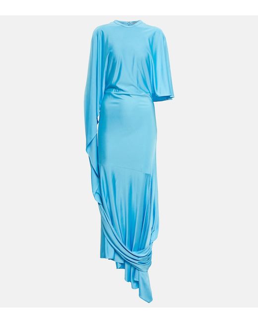 Stella McCartney Draped asymmetric maxi dress