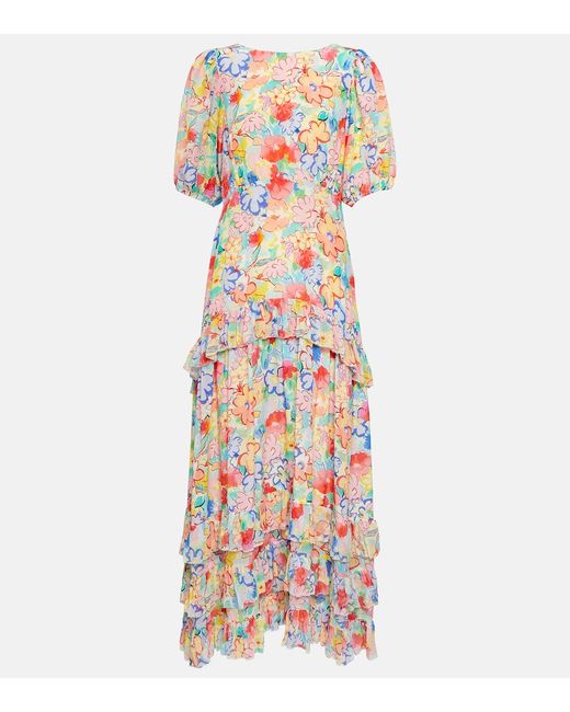 rixo Shireen floral maxi dress
