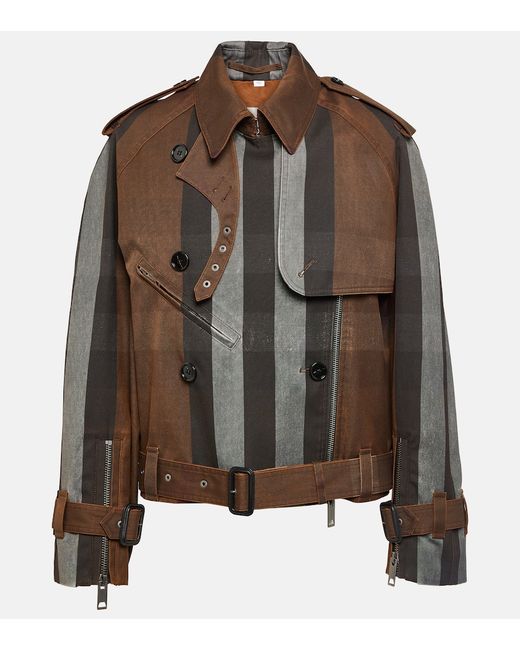 Burberry Striped canvas jacket