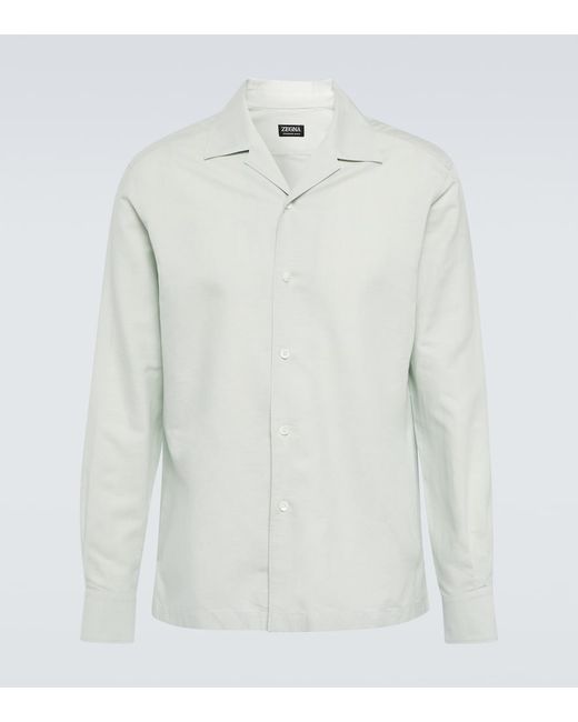 Z Zegna Cotton linen and silk shirt