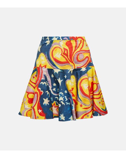 Marni Printed cotton miniskirt