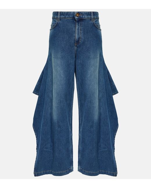 Burberry High-rise wide-leg jeans