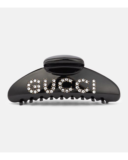 Gucci Logo embellished hair clip