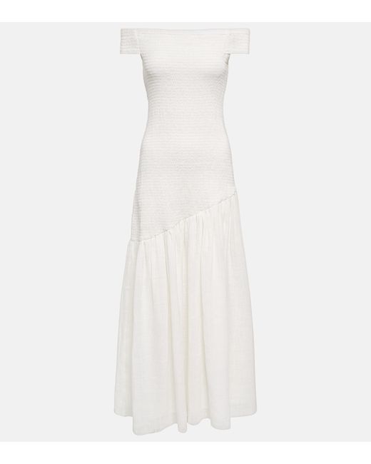 Gabriela Hearst Veloso linen and silk maxi dress