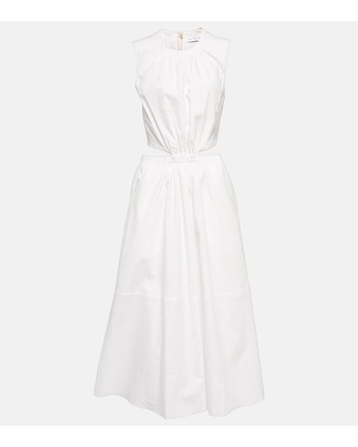 Proenza Schouler Label cutout cotton midi dress