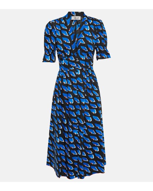 Diane von Furstenberg Printed wrap midi dress