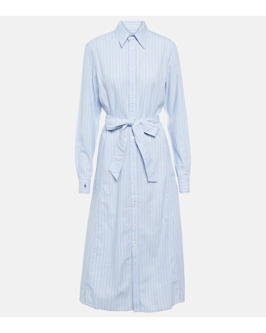 Polo Ralph Lauren Striped linen and cotton shirt dress