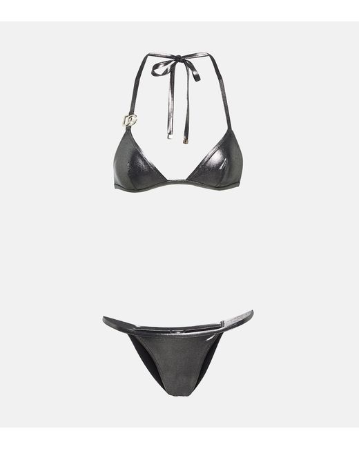Dolce & Gabbana Logo triangle bikini