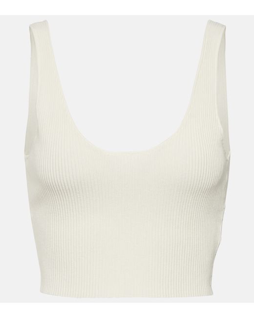 Chloé Cropped knitted wool top